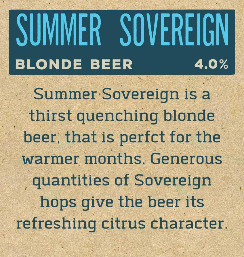 Summer Sovereign Label Reverse