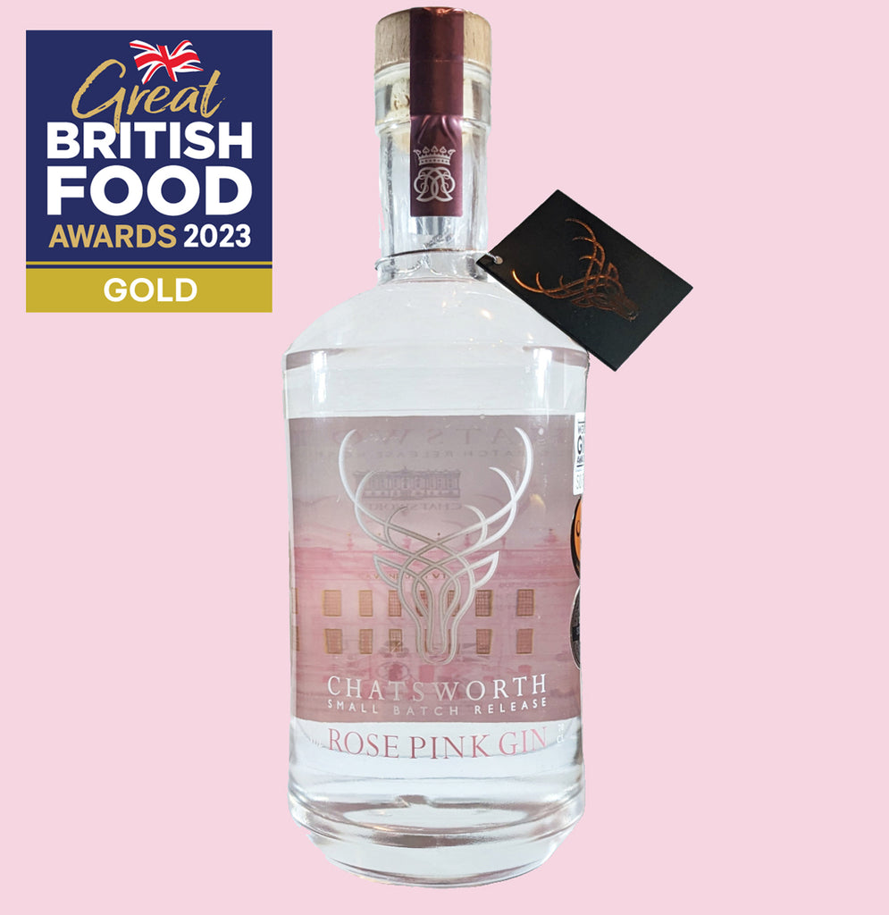 Chatsworth Rose Pink Gin wins Gold at Great British Food Awards 2023