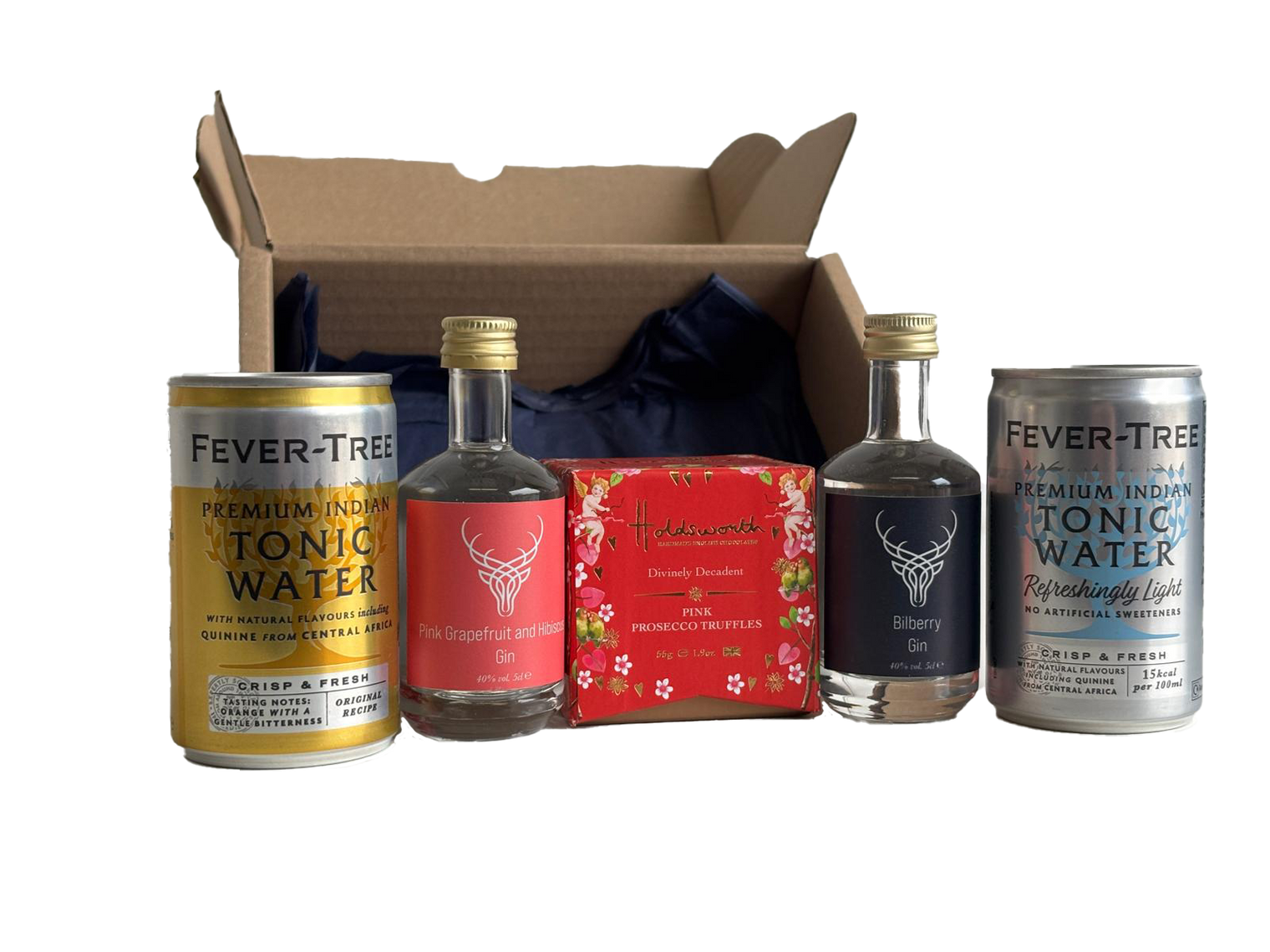 Valentines Gin Minis & Chocolates