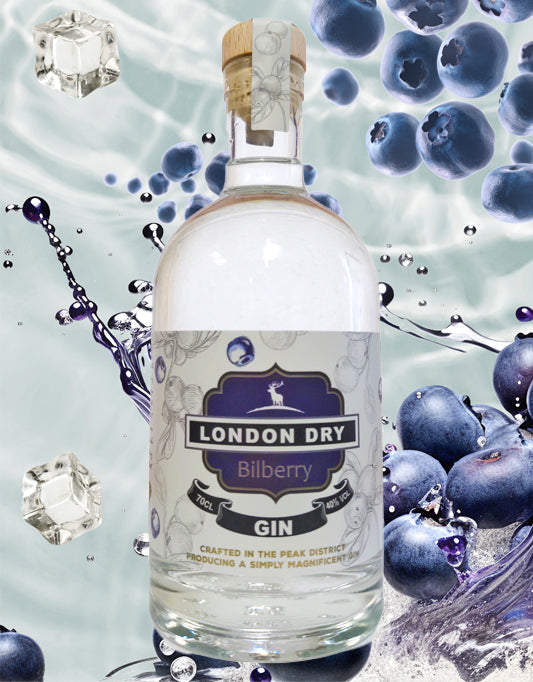 Bilberry London Dry Gin 70cl 40% ABV