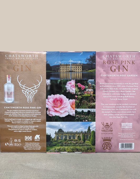 Chatsworth Rose Pink Gin Gift Set With Glasses