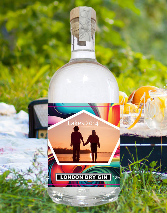 Personalise Gin With Your Own Photo And Label 70cl
