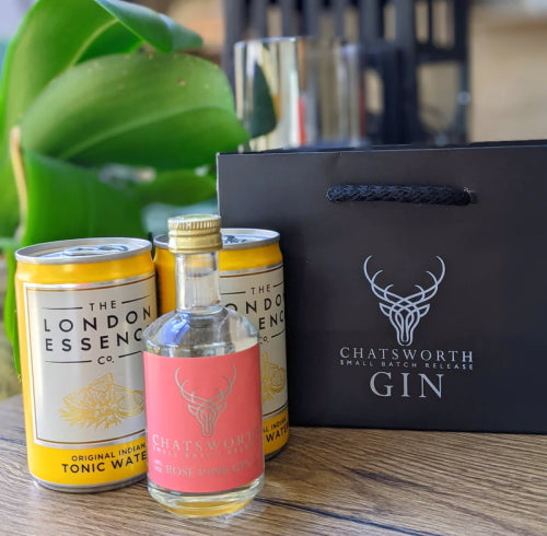 Chatsworth Rose Pink Gin and Tonic Miniature Gift Set