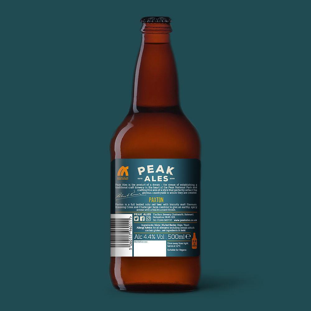 Paxton Ruby Red Beer By Peak Ales Reverse