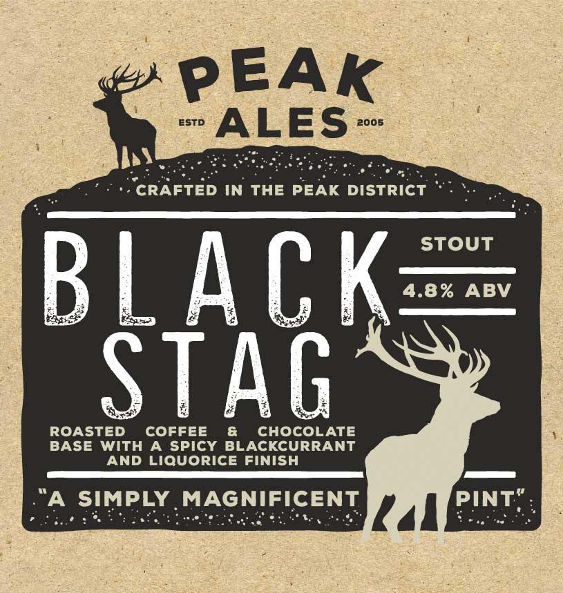 Black Stag x 12 Bottles Label Front