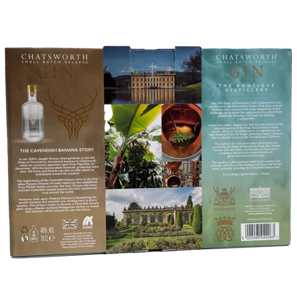 Chatsworth estate gin gift set with two glasses Chatsworth estate gin gift set with two glasses