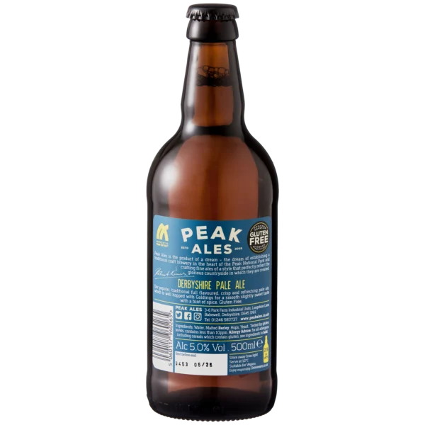 Peak Ales Derbyshire Pale Ale DPA beer bottle Peak Ales Derbyshire Pale Ale DPA beer bottle