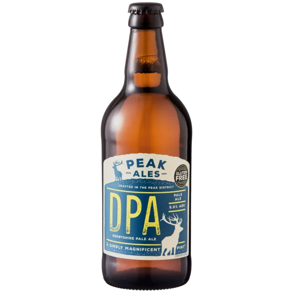 Peak Ales Derbyshire Pale Ale DPA beer bottle Peak Ales Derbyshire Pale Ale DPA beer bottle